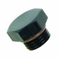 Speedfx ADAPTER FITTING Pipe Plug Fitting 3AN Anodized Black Aluminum Single 560313BK